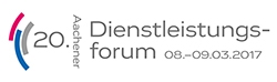 Logo 20. Aachener Dienstleistungsforum 2017 Logo 20. Aachener Dienstleistungsforum 2017